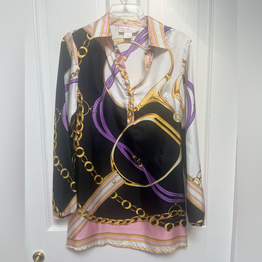 🔥🔥Dress! Popover? Shirt? All of the above!! Fabulous silk!